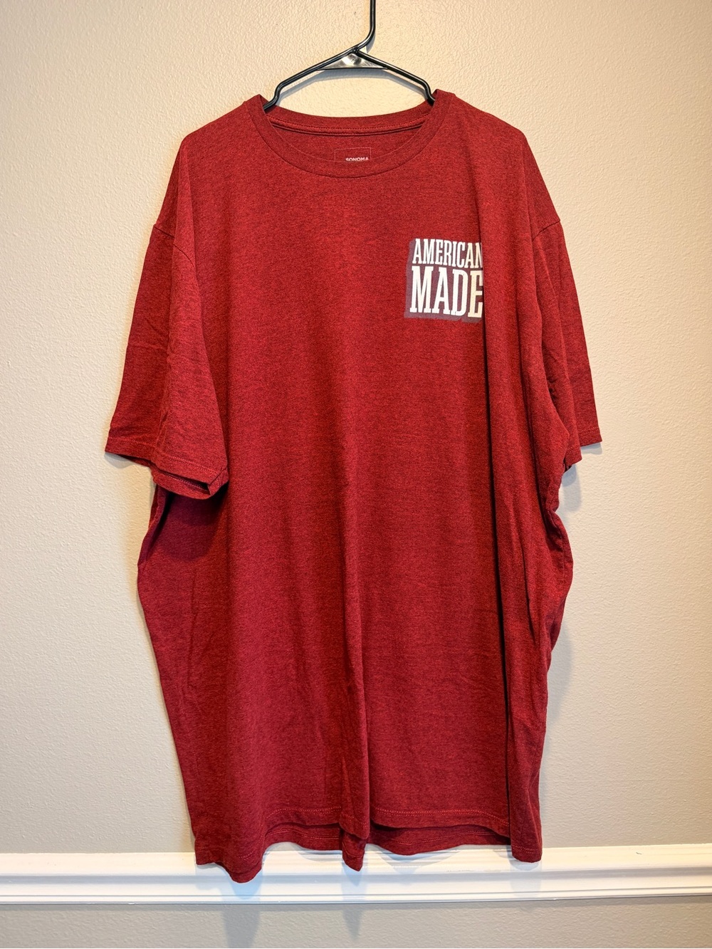 Sonoma American Made Flag Graphic T-Shirt 3XLT Red Patriotic USA